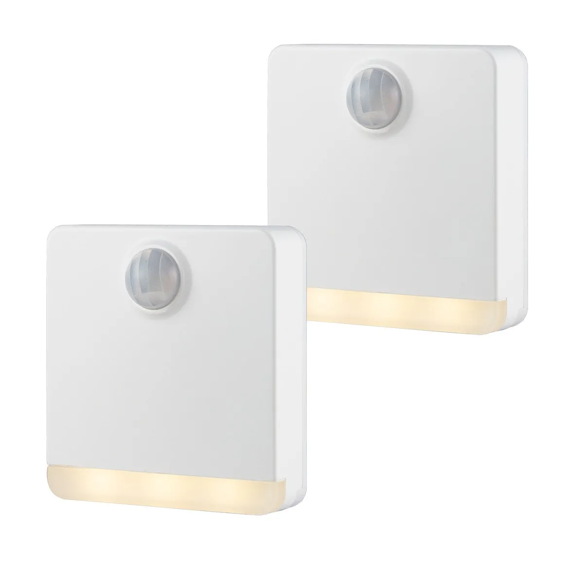 Energizer Indoor Battery Operated Motion Activated LED Path Light, 2 Pack, White
