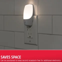 Energizer Manual Button Night Light, 4 Pack, White