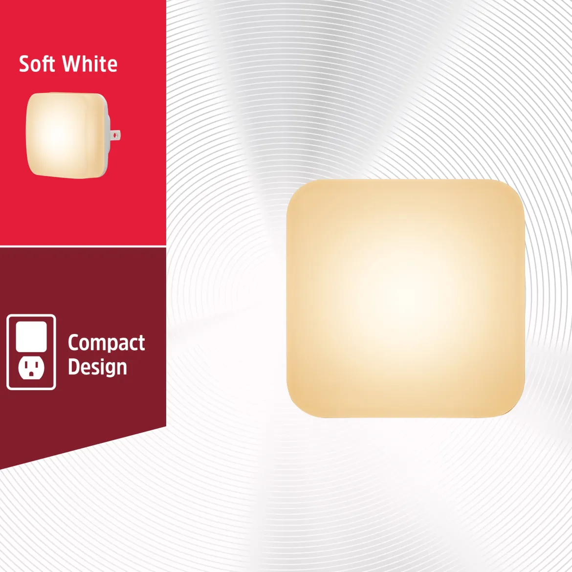 Energizer Mini Square LED Night Light, 4 Pack