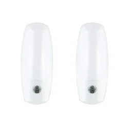 Energizer Plug-In Light Sensing LED Night Light, 2 Pack, White