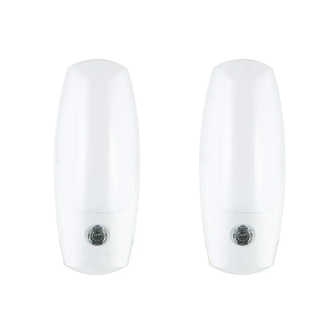 Energizer Plug-In Light Sensing LED Night Light, 2 Pack, White
