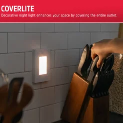 Energizer SlimLine CoverLite LED Night Light, 2 Pack