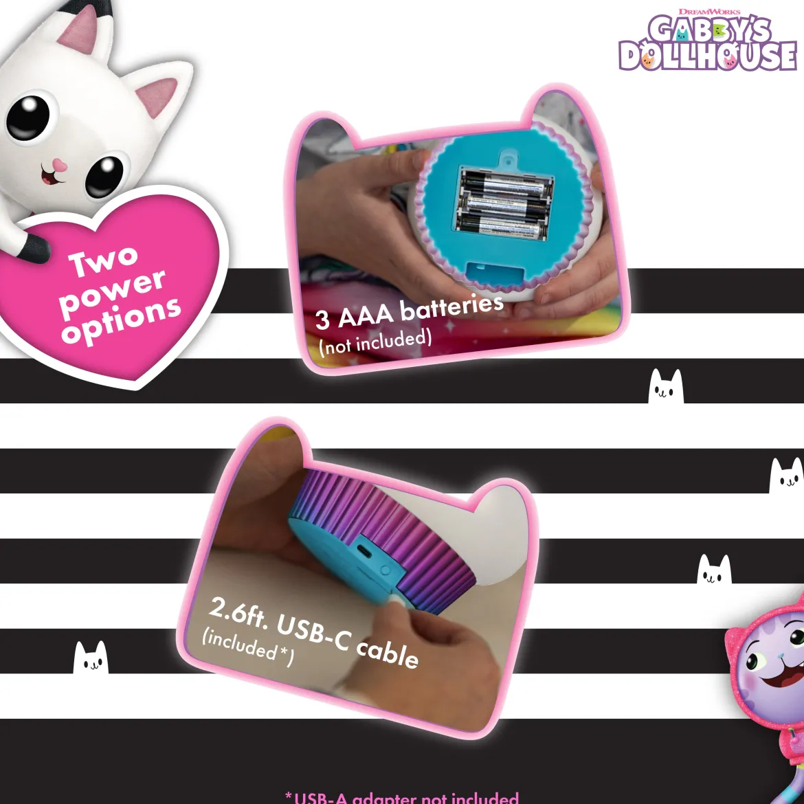 Gabby’s Dollhouse Cakey Cat Color-Changing Squish ’ems Light