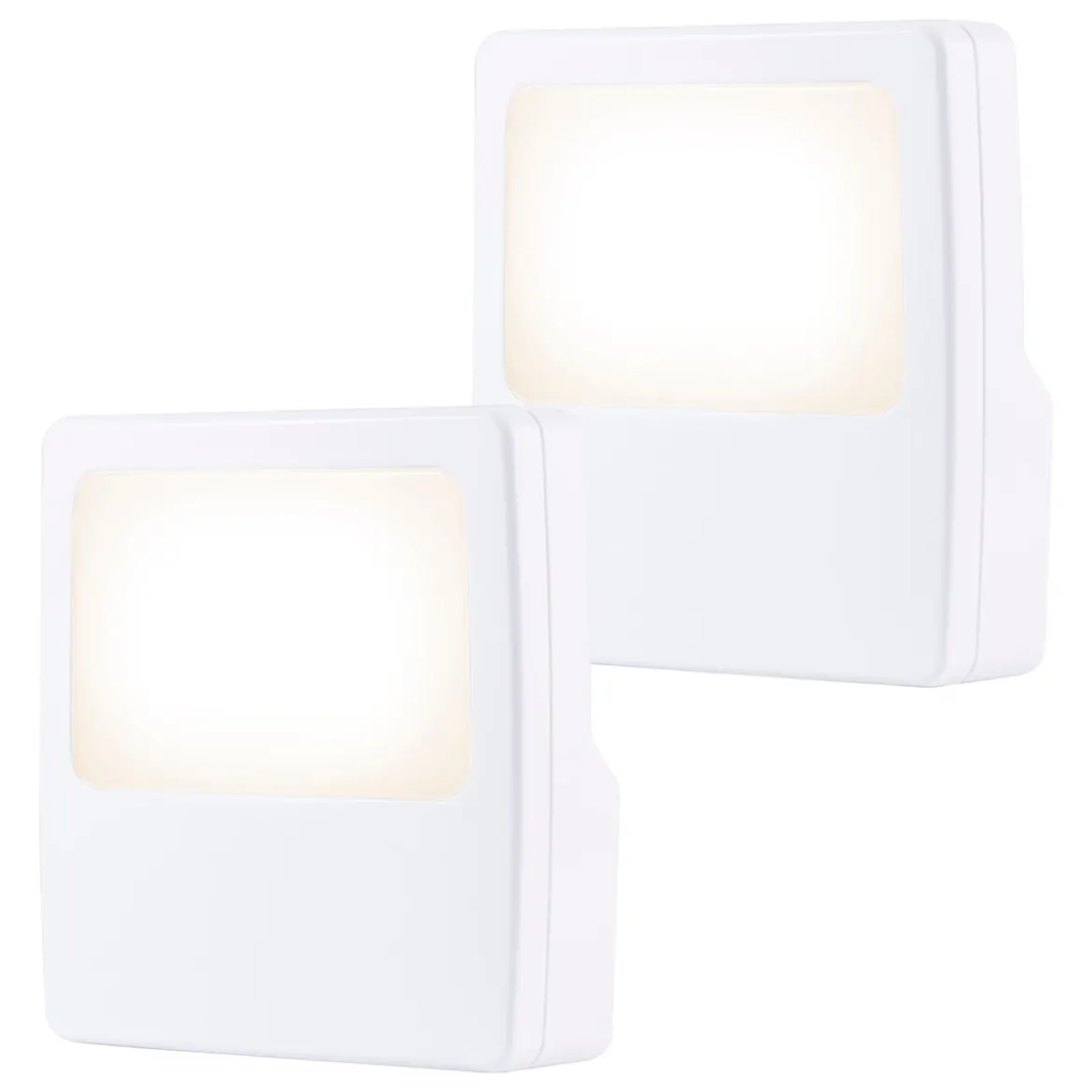 GE Always On LED Night Lights, 2 Pack, White