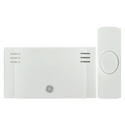 GE Battery Operated 2-Chime Wireless Door Chime Kit, White