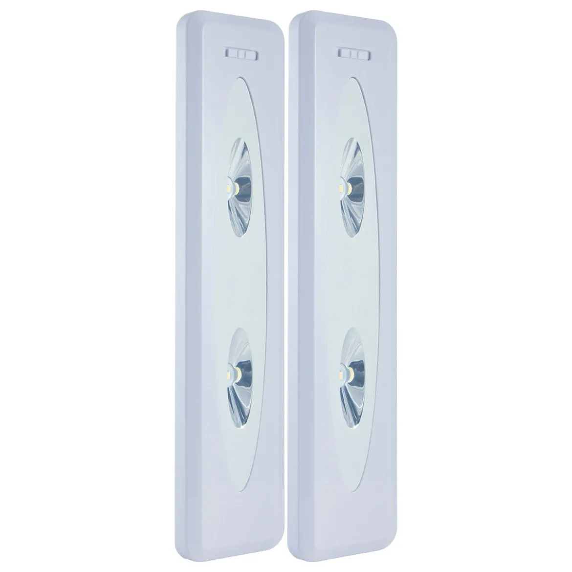 GE Battery Operated LED Light Bars with Remote, White, 2 Pack