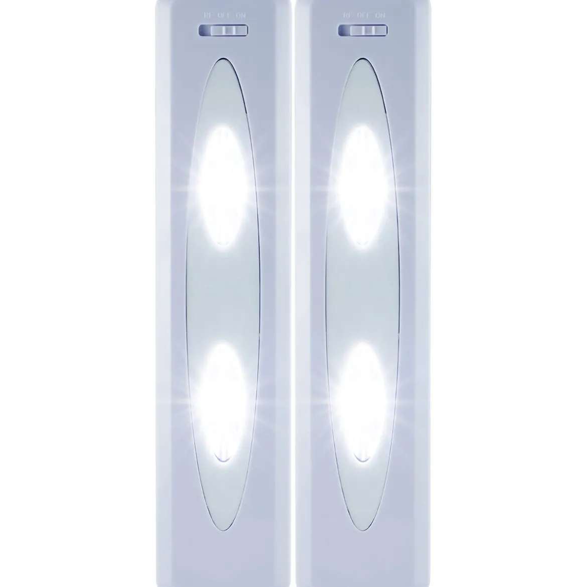 GE Battery Operated LED Light Bars with Remote, White, 2 Pack