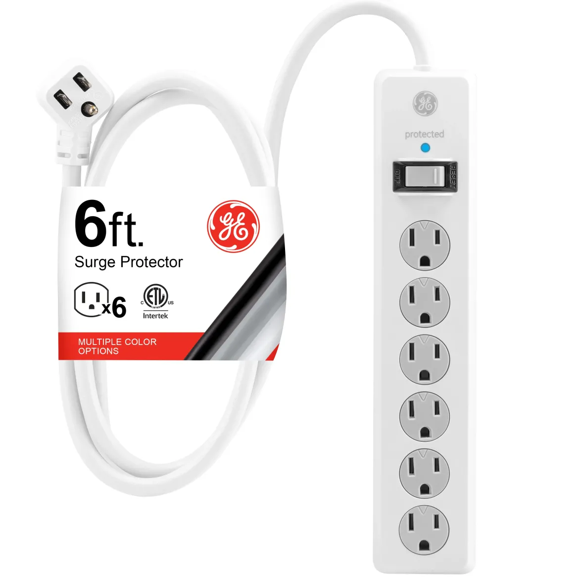 GE-branded 6-Outlet Surge Protector