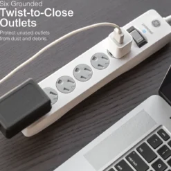 GE-branded 6-Outlet Surge Protector