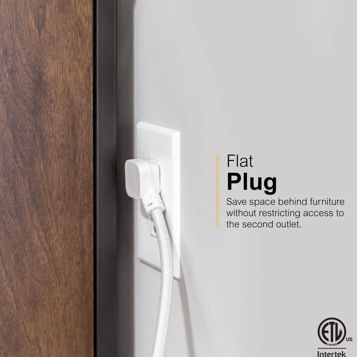 GE-branded 6-Outlet Surge Protector, 1560J, 10ft. White