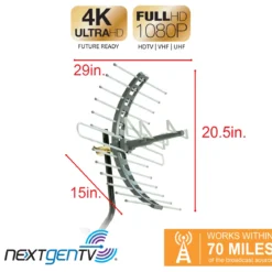 GE-branded Pro Attic-Mount HD TV Antenna