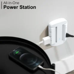 GE-branded UltraPro 6-Outlet Swivel Surge Tap, 980J, White