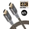 GE-branded UltraPro Premium Certified High-Speed HDMI Cable with Ethernet, 4ft.