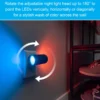 GE Color-Changing Light Sensing Swivel Night Light, Black