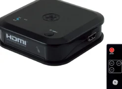 GE 3-Device HDMI Switch with Wireless Remote, Black