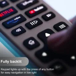 GE 4-Device Rechargeable Backlit Universal Remote, White