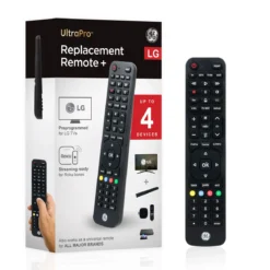 GE 4-Device Universal LG Replacement Remote, Black