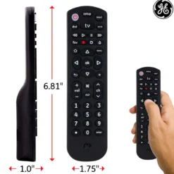 GE 3-Device Universal Remote, Black