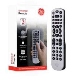 GE 3-Device Universal Remote, Silver