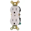 GE Duplex Receptacle, White