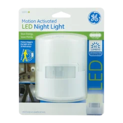 GE Enbrighten UltraBrite Motion Activated LED Night Light, White