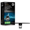GE Enlighten HD Amplified Antenna with Bias LED Lighting, Black
