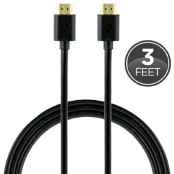 GE 3ft. HDMI Cable with Ethernet, Black