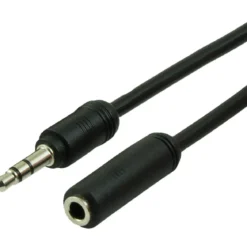 GE 6ft. 3.5mm Auxiliary Audio Extension Cable, Black