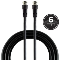 GE 6ft. RG59 Coaxial Cable, Black
