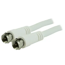 GE 25ft. RG6 Coaxial Cable, F-Type Connectors, White