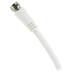 GE 25ft. RG6 Coaxial Cable, F-Type Connectors, White