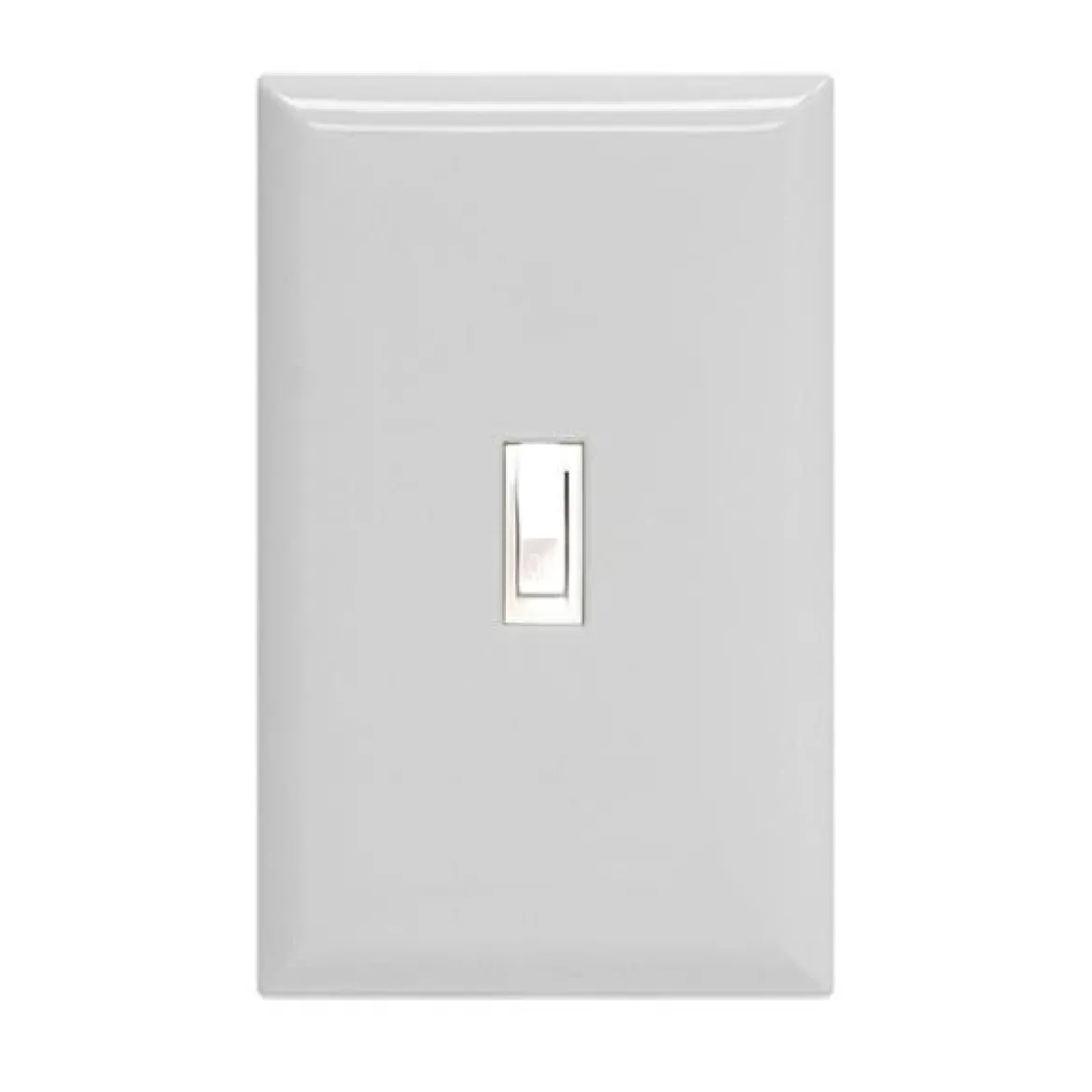 GE Grounding Single Pole Toggle Switch, White