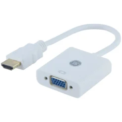 GE HDMI to VGA Adapter, White