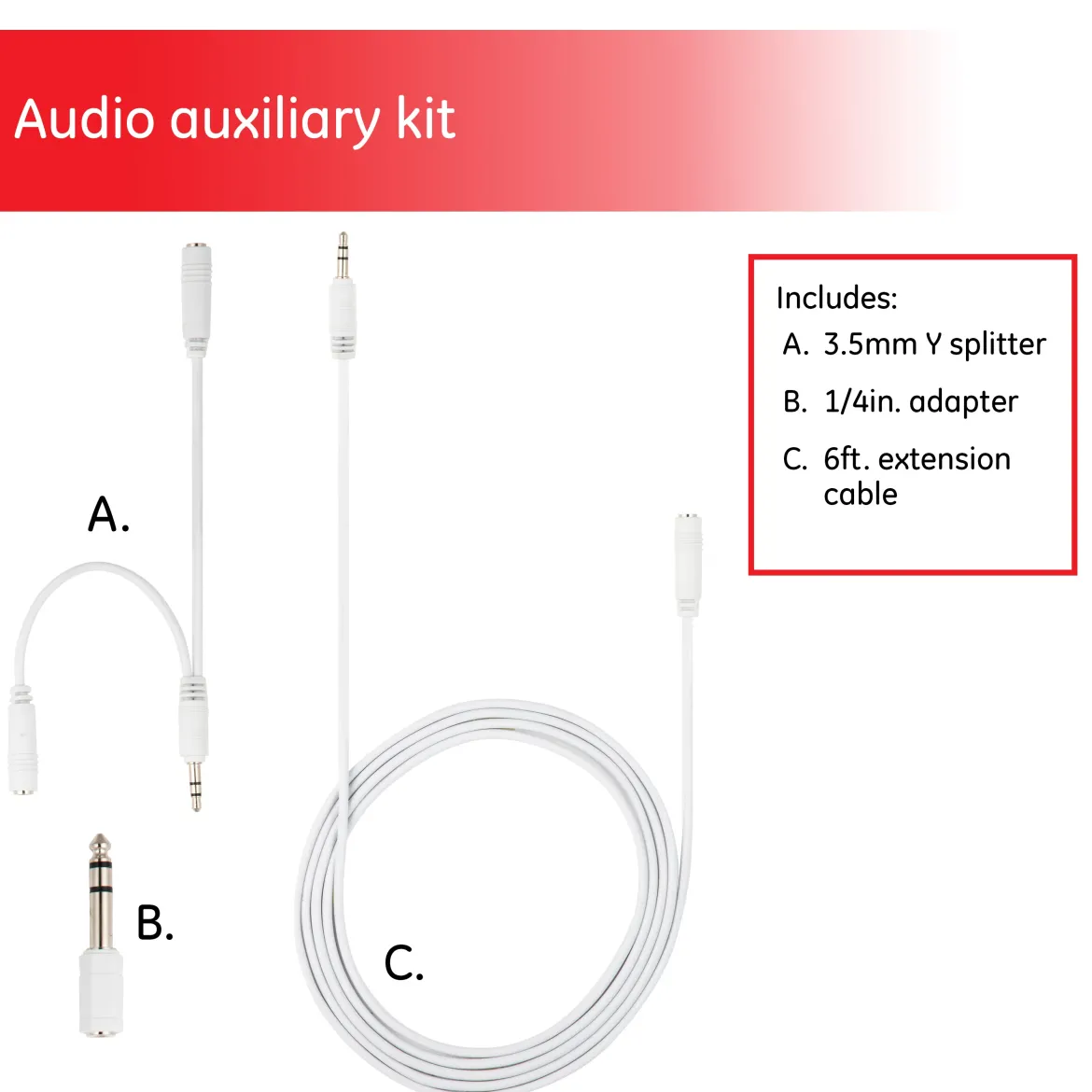 GE Home Electrical Headphone Adapter Kit