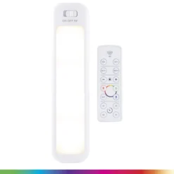 GE 12in. Battery Operated Color-Changing LED Light Bar with Remote, White