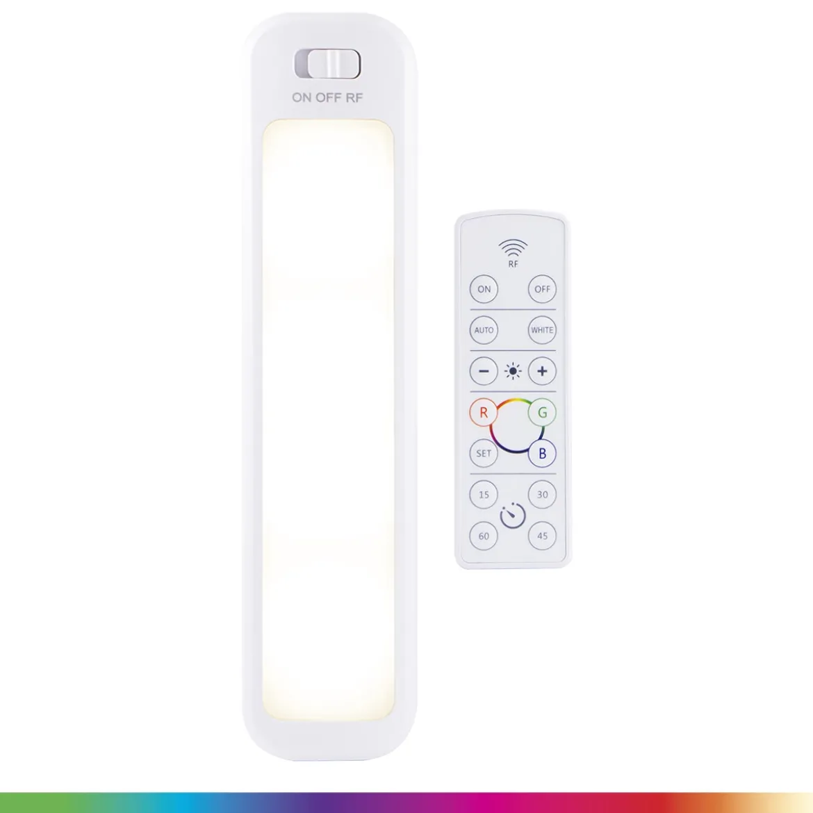 GE 12in. Battery Operated Color-Changing LED Light Bar with Remote, White
