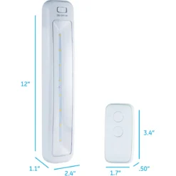 GE 12in. Battery Operated LED Light Bar with Remote, White
