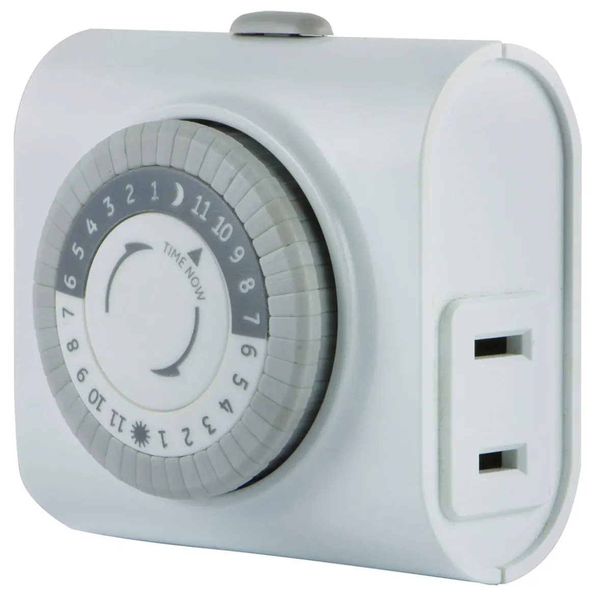 GE Indoor Plug-In 24-Hour Mechanical Timer, White