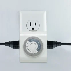 GE Indoor Plug-In 24-Hour Mechanical Timer, White, 4 Pack