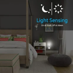 GE 4-in-1 Rechargeable Power Failure LED Night Light, White