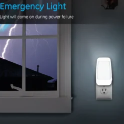 GE 4-in-1 Rechargeable Power Failure Light Sensing LED Night Light, White