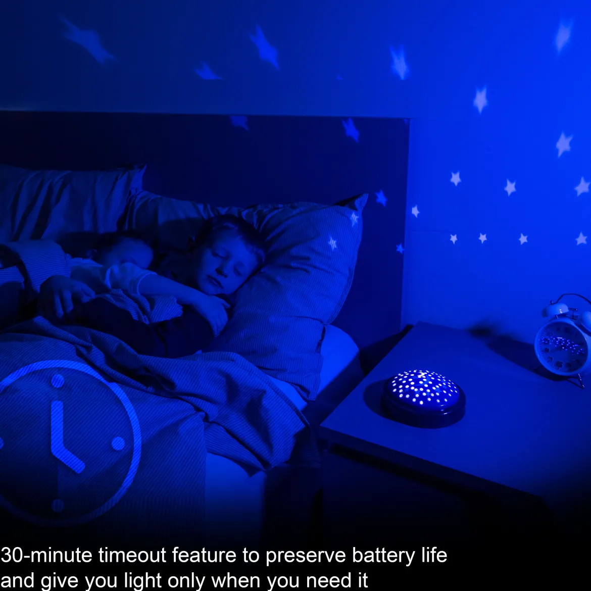 GE LED Moon and Star Projector Night Light