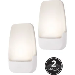 GE Light Sensing LED Night Light, 2 Pack, White