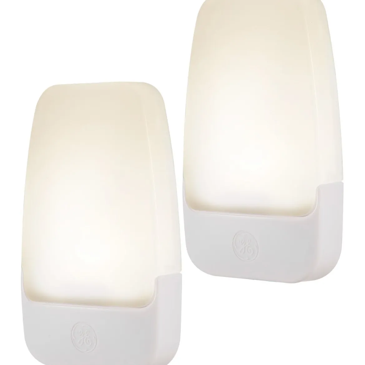 GE Light Sensing LED Night Light, 2 Pack, White