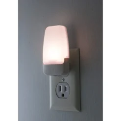 GE Light Sensing LED Night Light, White