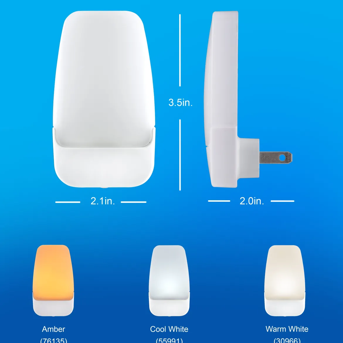 GE Light Sensing LED Night Light, 4 Pack, Amber