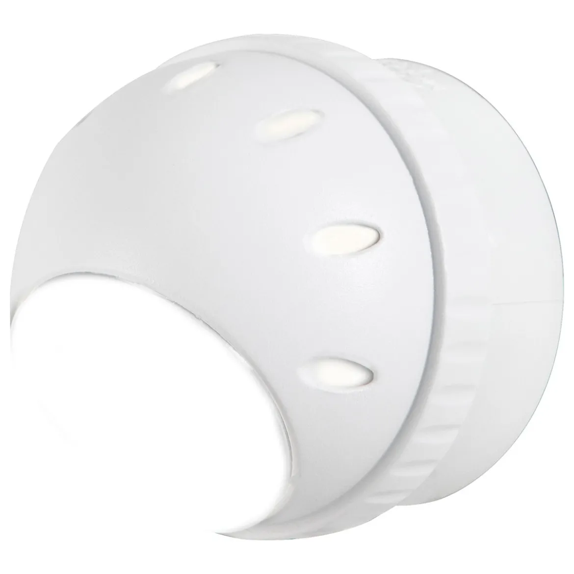 GE Light Sensing Rotating LED Night Light, White