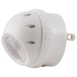 GE Light Sensing Rotating LED Night Light, White