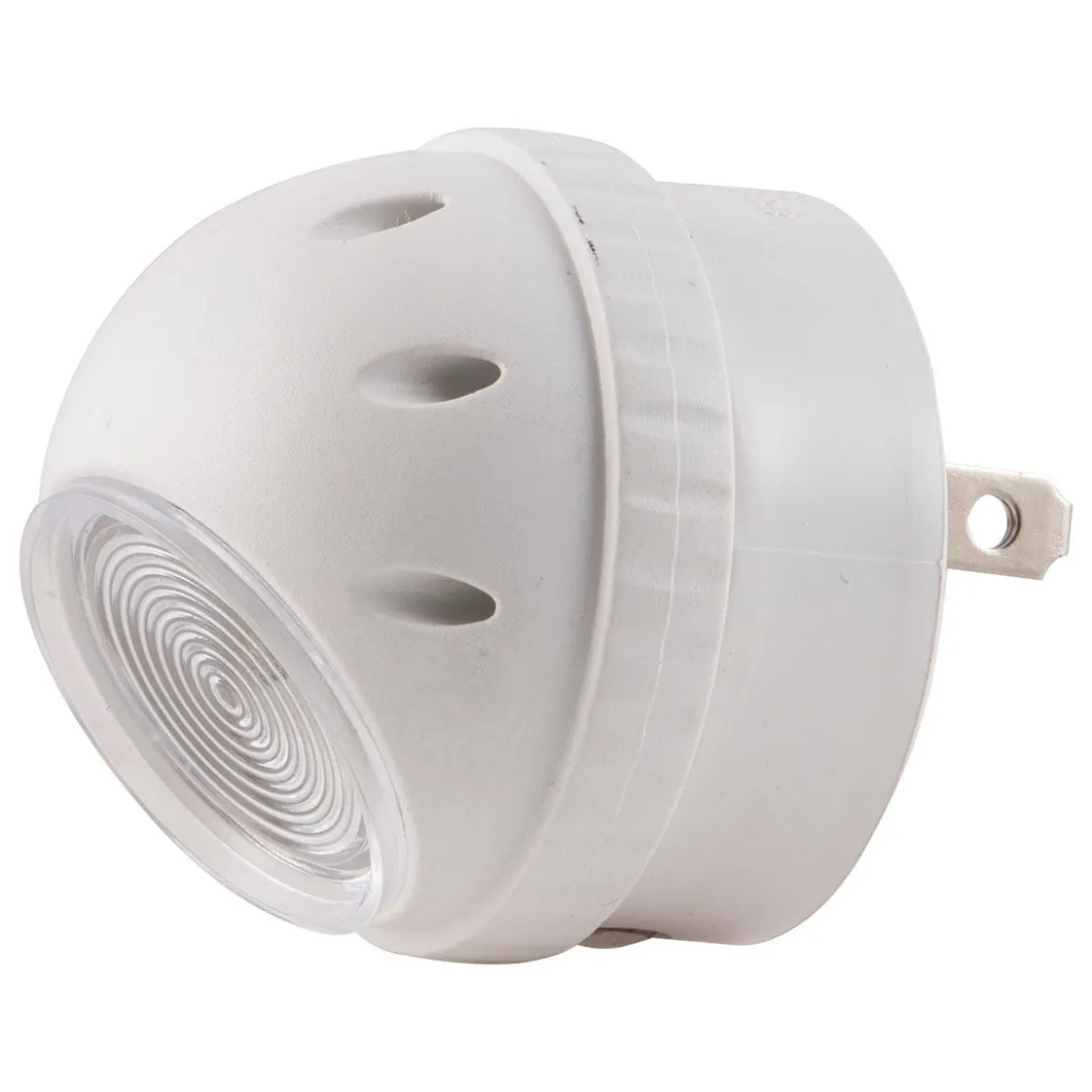 GE Light Sensing Rotating LED Night Light, White