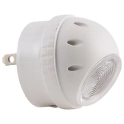 GE Light Sensing Rotating LED Night Light, White